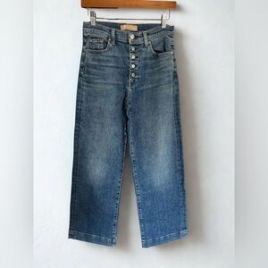 7 For All Mankind Wide Leg Jeans in Blue